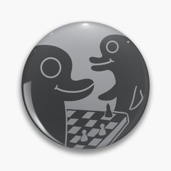 Item preview, Dolphins playing chess, minimalist naive art style in light gray designed and sold by martodesign.
