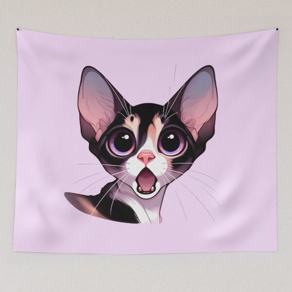 Item preview, Cute oriental cat designed and sold by Anna Halasek.