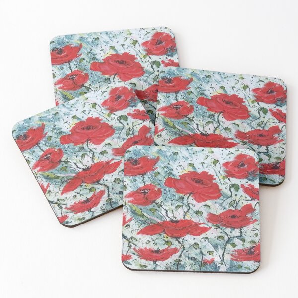 Item preview, Poppies in the Wind designed and sold by Angela Gannicott.
