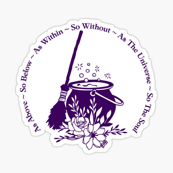 Item preview, Cauldron Witches Saying designed and sold by WitchyWayAU.
