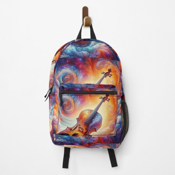 Item preview, Spectacular Colorful Space Violin Pattern designed and sold by DigiDreamyArt.