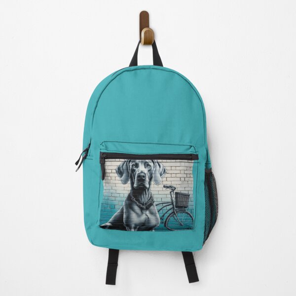 Item preview, Weimaraner Street Art | Brickwall, Weim, and Bicycle Design | Design Nr. 85 designed and sold by WeimTrails.