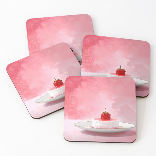 Item preview, Strawberry Blush, Pink Impressionist Modern Still Life designed and sold by coffee2cabernet.