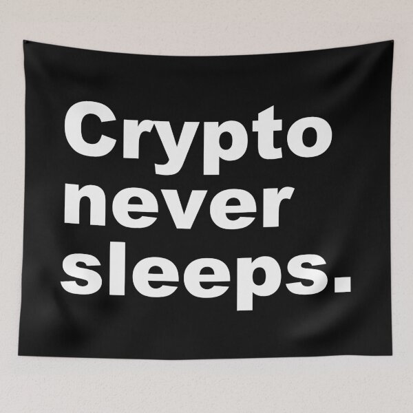 Item preview, Crypto never sleeps. designed and sold by zzz888.