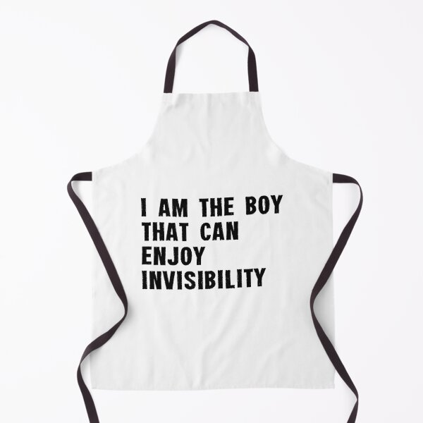 Item preview, I AM THE BOY THAT CAN ENJOY INVISIBILITY. BLACK DESIGN designed and sold by Rejiboustarts.