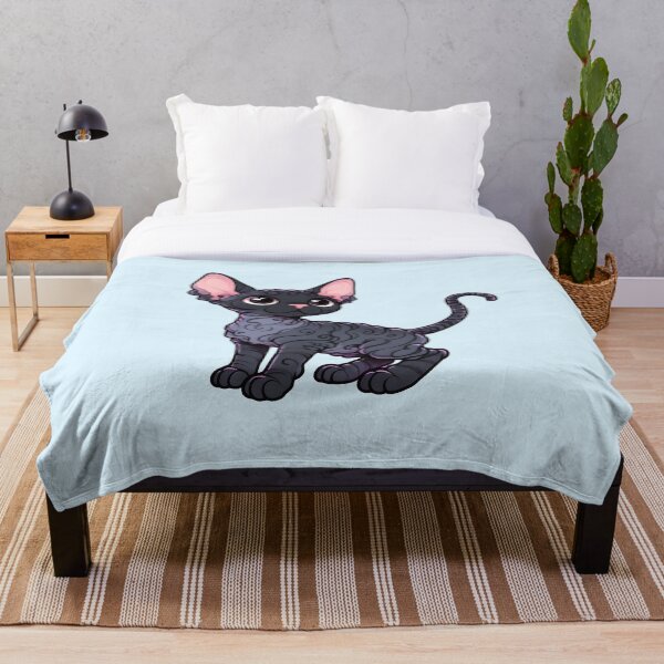 Item preview, Devon rex cat designed and sold by Anna Halasek.