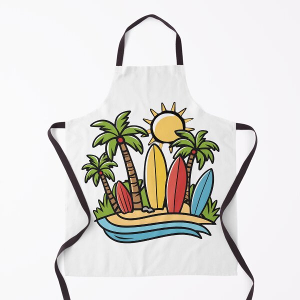 Item preview, Vibrant Cartoon Beach Scene designed and sold by JoyfulDesigns9.