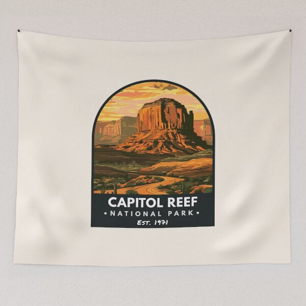 Item preview, Capitol Reef National Park, Vintage travel designed and sold by PinkandP.