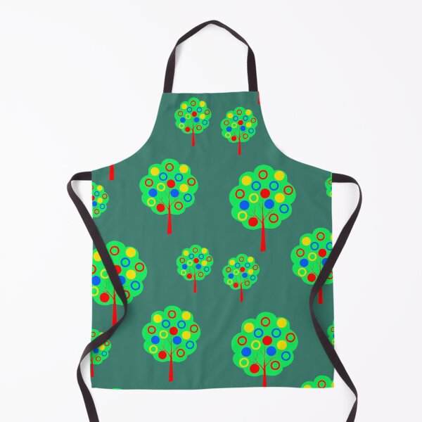 Item preview, Three stylized colored trees with fruits. Pattern designed and sold by ZorianArt.