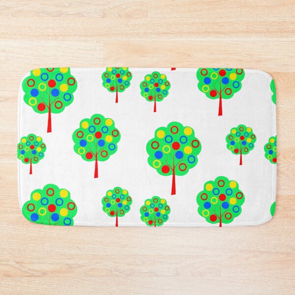 Item preview, Three stylized colored trees with fruits. Pattern designed and sold by ZorianArt.