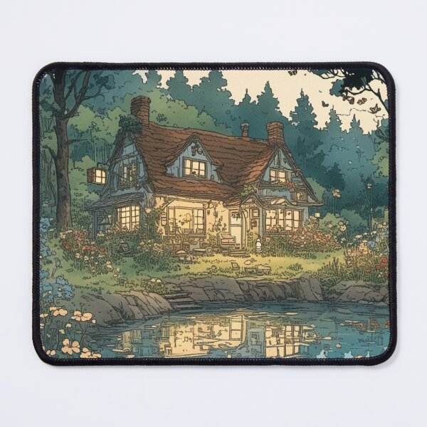 Item preview, whimsical cottage designed and sold by rainbowcatnip.