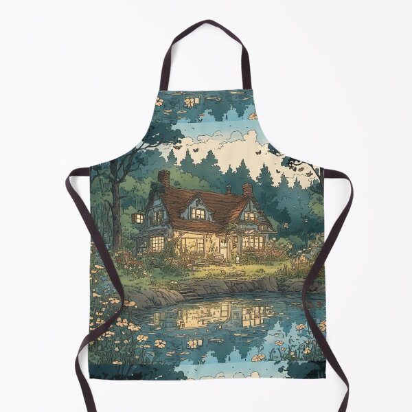 Item preview, whimsical cottage designed and sold by rainbowcatnip.