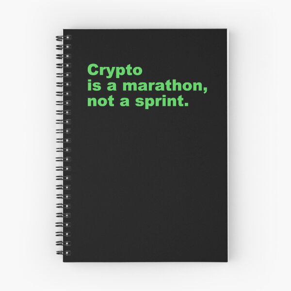 Item preview, Crypto is a marathon, not a sprint. designed and sold by zzz888.