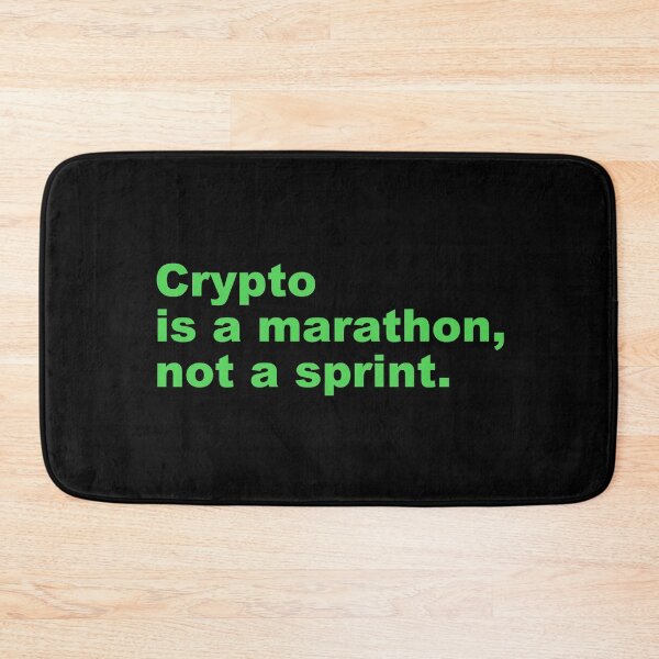 Item preview, Crypto is a marathon, not a sprint. designed and sold by zzz888.