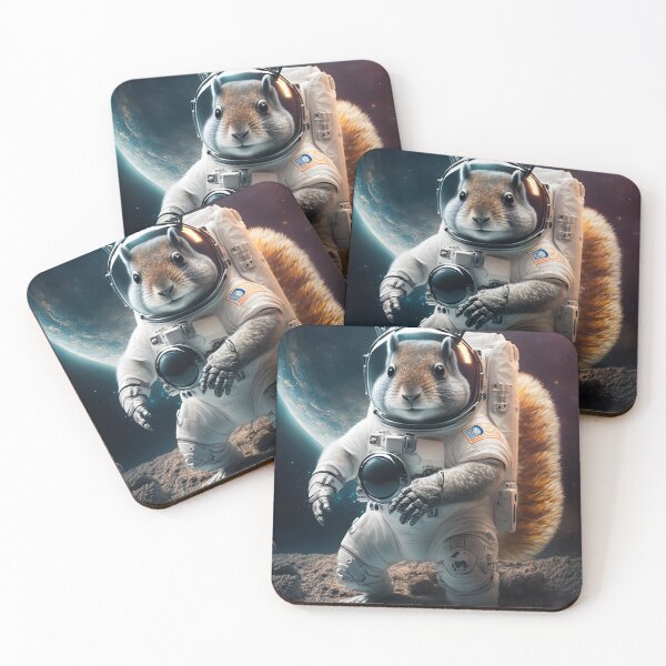Item preview, Astronaut Squirrel Wearing a Spacesuit in Space designed and sold by CheekyAnimalz.
