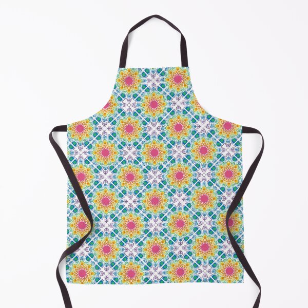Item preview, White Maximalist Rainbow Floral Fountain Diamond Tile designed and sold by Triplicate Limited.