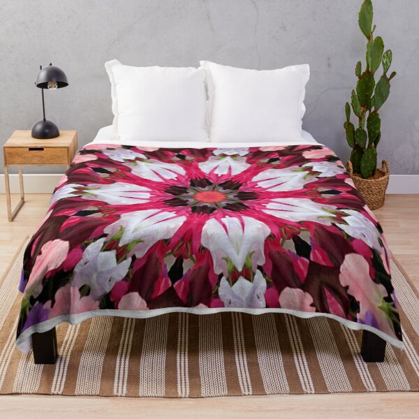 Item preview, Sweet peas flowers in bloom kaleidoscope designed and sold by FranWest.