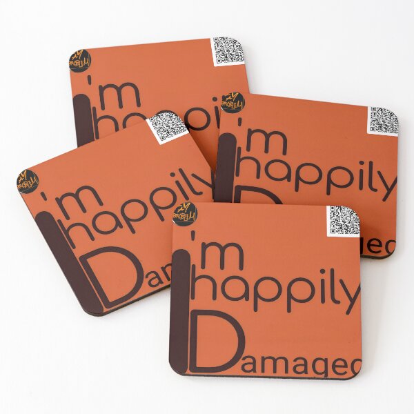 Item preview, I'm happily damaged designed and sold by IMAPROBLEM BRAND CLOTHING BY INFLUENCE GETEM.