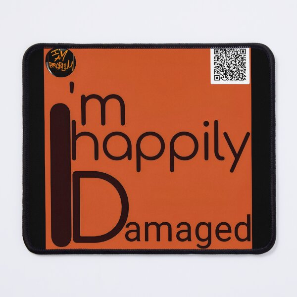 Item preview, I'm happily damaged designed and sold by IMAPROBLEM BRAND CLOTHING BY INFLUENCE GETEM.