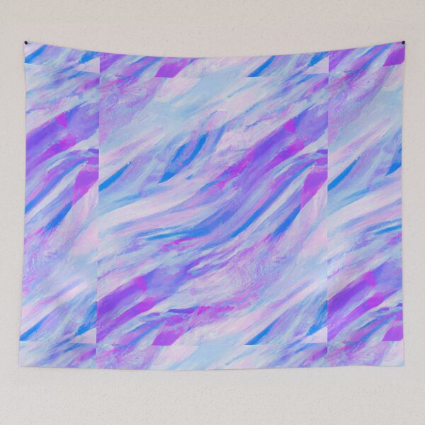 Item preview, Abstract wavy lines. Beautiful seamless watercolor texture. Endless pattern in bright spring style. Flowing waves abstraction. Modern background designed and sold by bvdesignart.