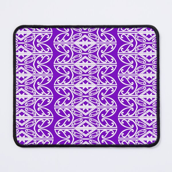 Item preview, Māori Pattern Kowhaiwhai Purple designed and sold by LifeIsHecktic.