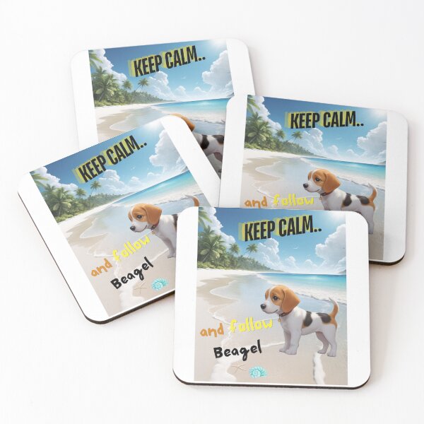 Item preview, Cute Beagle for You to Follow and Keep Calm designed and sold by FreeStyleTrend.