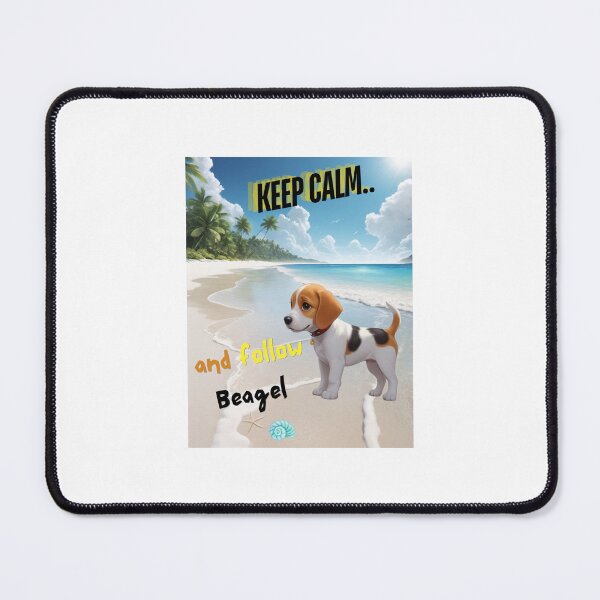 Item preview, Cute Beagle for You to Follow and Keep Calm designed and sold by FreeStyleTrend.