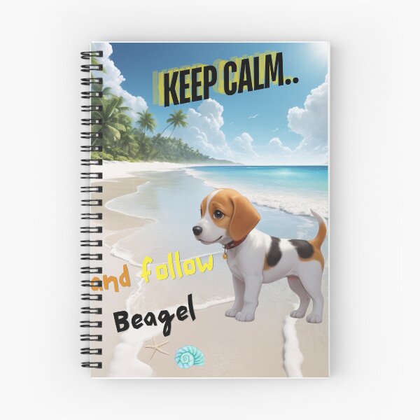 Item preview, Cute Beagle for You to Follow and Keep Calm designed and sold by FreeStyleTrend.