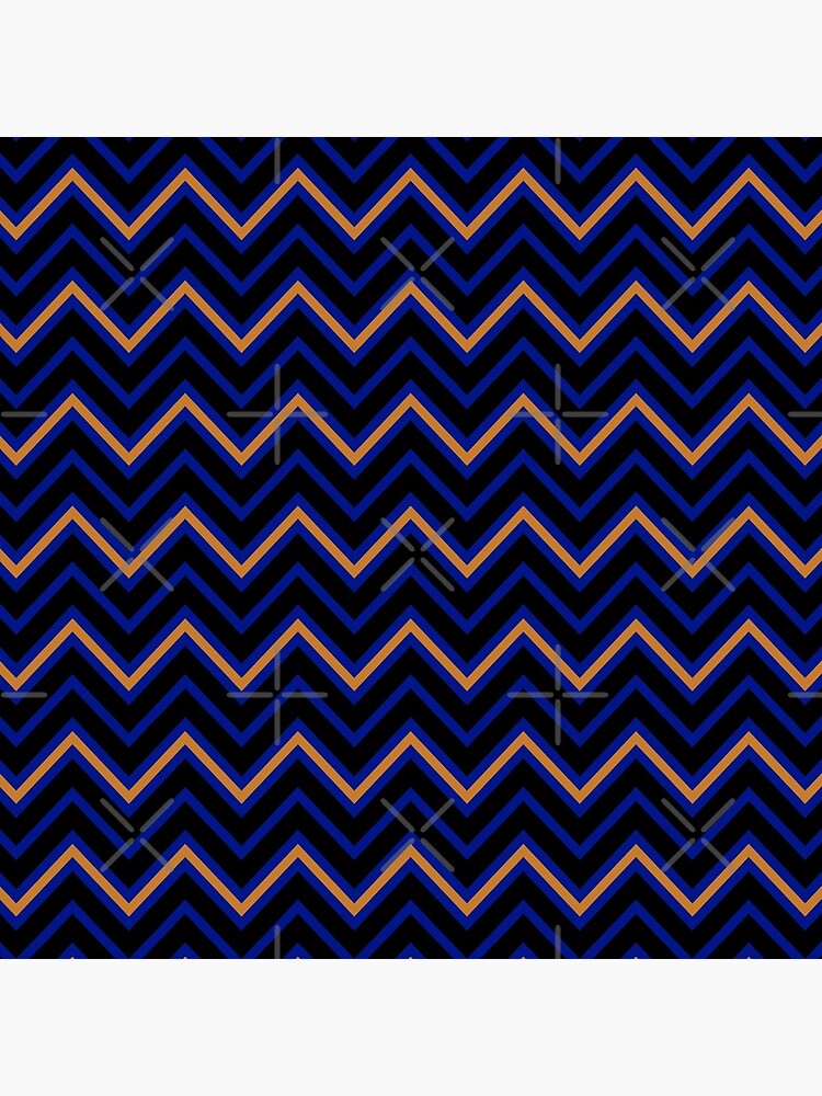 Chevrons - Blue and Bronze by Sarinilli