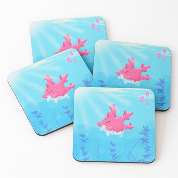 Item preview, Little Corsola Swimming designed and sold by ZTBASTIAN.