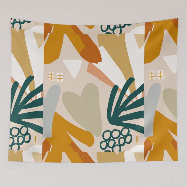 Item preview, Abstract summer artistic illustration pattern. Creative collage contemporary seamless pattern. Fashionable template for design designed and sold by bvdesignart.