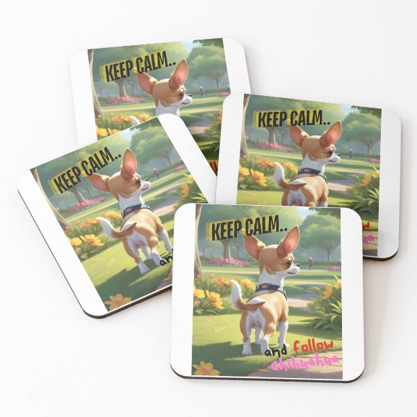 Item preview, Cute Chihuahua for You to Follow and Keep Calm designed and sold by FreeStyleTrend.