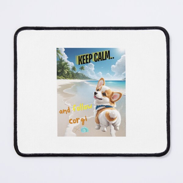 Item preview, Cute Corgi for You to Follow and Keep Calm designed and sold by FreeStyleTrend.