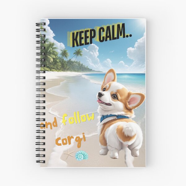 Item preview, Cute Corgi for You to Follow and Keep Calm designed and sold by FreeStyleTrend.