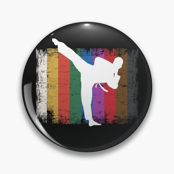 Item preview, Taekwondo Belts Silhouette of Fighter Martial Arts Gift designed and sold by alenaz.
