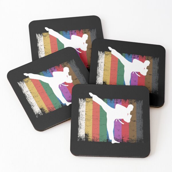 Item preview, Taekwondo Belts Silhouette of Fighter Martial Arts Gift designed and sold by alenaz.
