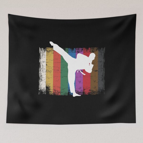 Item preview, Taekwondo Belts Silhouette of Fighter Martial Arts Gift designed and sold by alenaz.