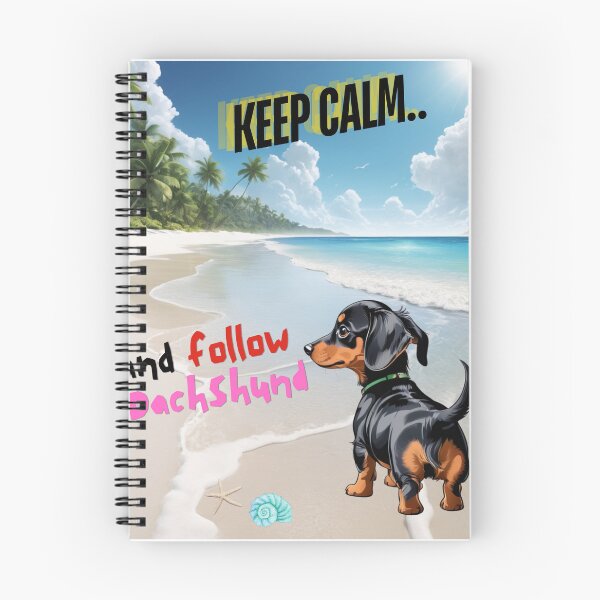 Item preview, Cute Dachshund for You to Follow and Keep Calm designed and sold by FreeStyleTrend.