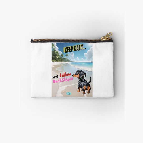 Item preview, Cute Dachshund for You to Follow and Keep Calm designed and sold by FreeStyleTrend.