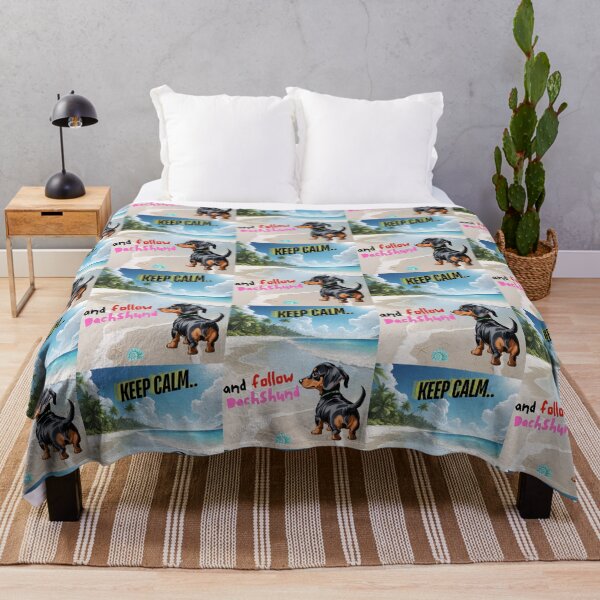 Item preview, Cute Dachshund for You to Follow and Keep Calm designed and sold by FreeStyleTrend.