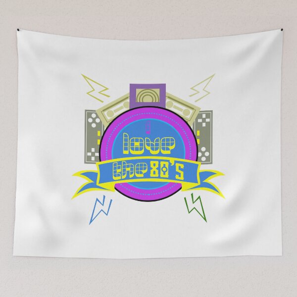 Item preview, I Love The 80s Retro Themed Eighties Tee designed and sold by CreativeStrike.