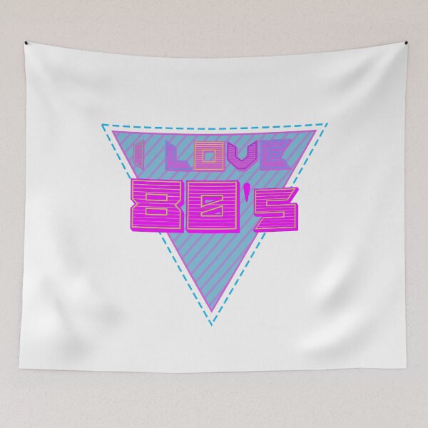 Item preview, I Love The 80's Retro Themed Eighties Tee designed and sold by CreativeStrike.