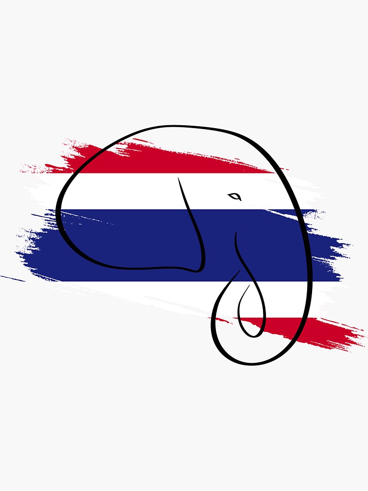 Sticker - I love Thailand - 19 x 4 cm - Thailand - landenthema | Fun en Feest