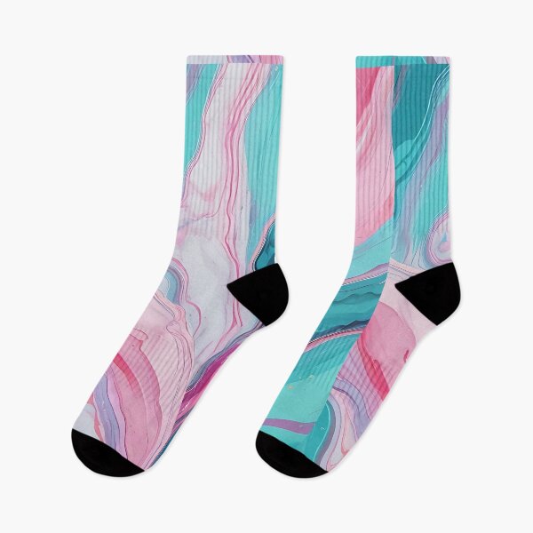 Item preview, Abstract marble texture, can be used as a trendy background for posters, cards, invitations, wallpapers. Turquoise and pink colours. Modern art. Decorative hand painted illustration designed and sold by bvdesignart.