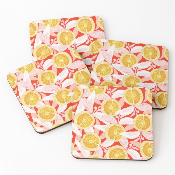 Item preview, Oranges, yellow on red background designed and sold by Alex  Blud.