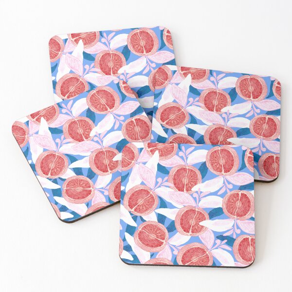 Item preview, Oranges, red on blue background designed and sold by Alex  Blud.