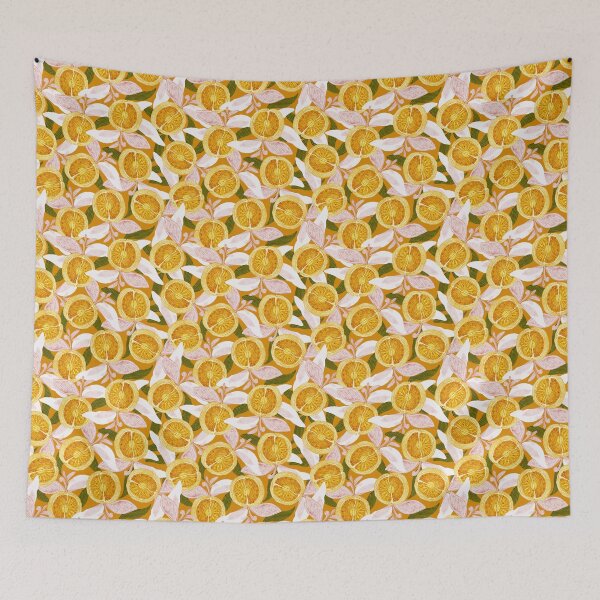 Item preview, Oranges, yellow on orange background designed and sold by Alex  Blud.