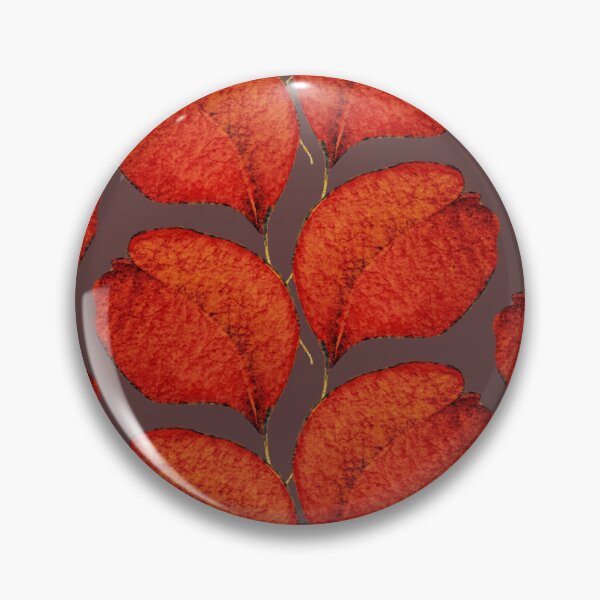 Item preview, Watercolor leaf, Red on a brown background designed and sold by Alex  Blud.