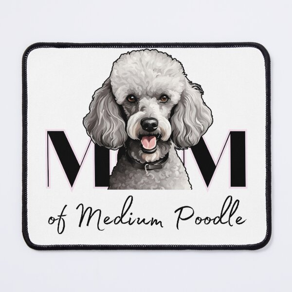 Item preview, Minimalistic aesthetic Mom of white apricot black cream beige medium poodle designed and sold by GoodyPaws.