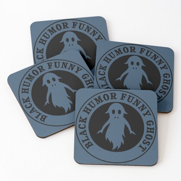 Item preview, Black Humor Funny ghost! Transparent Ghost Halloween on circle background    designed and sold by HippoInkStudio.